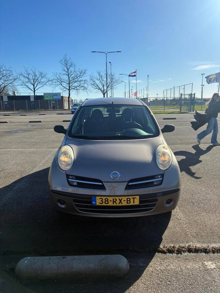 Nissan Micra 1.2 48KW 3DR 2005 Bruin, Stof, 4 cilinders, Origineel Nederlands, Micra