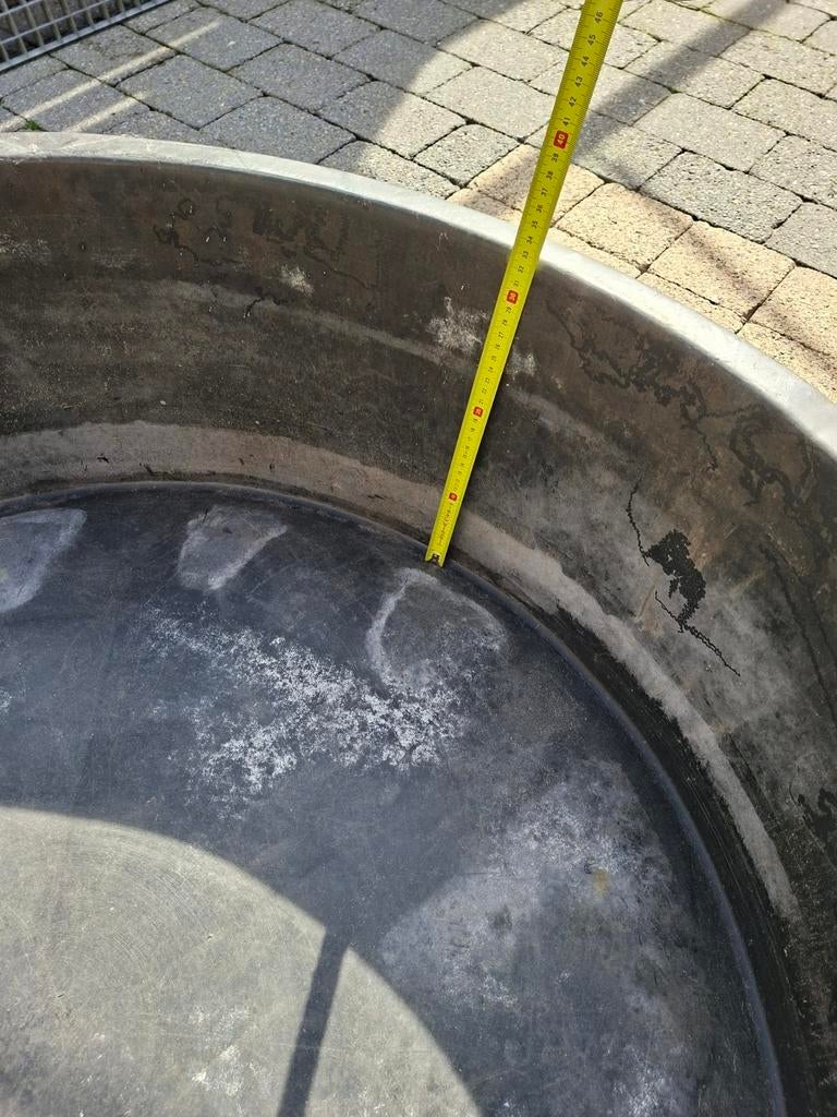 Kunstof bak met afdekrooster voor waterornament (fontein), Tuin en Terras, Ophalen