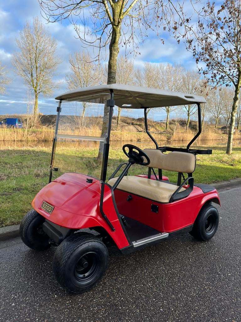 Electrische golfkar in perfecte staat ,SPLINTER NIEUWE ACCU, Ophalen, Zo goed als nieuw, Golfkar