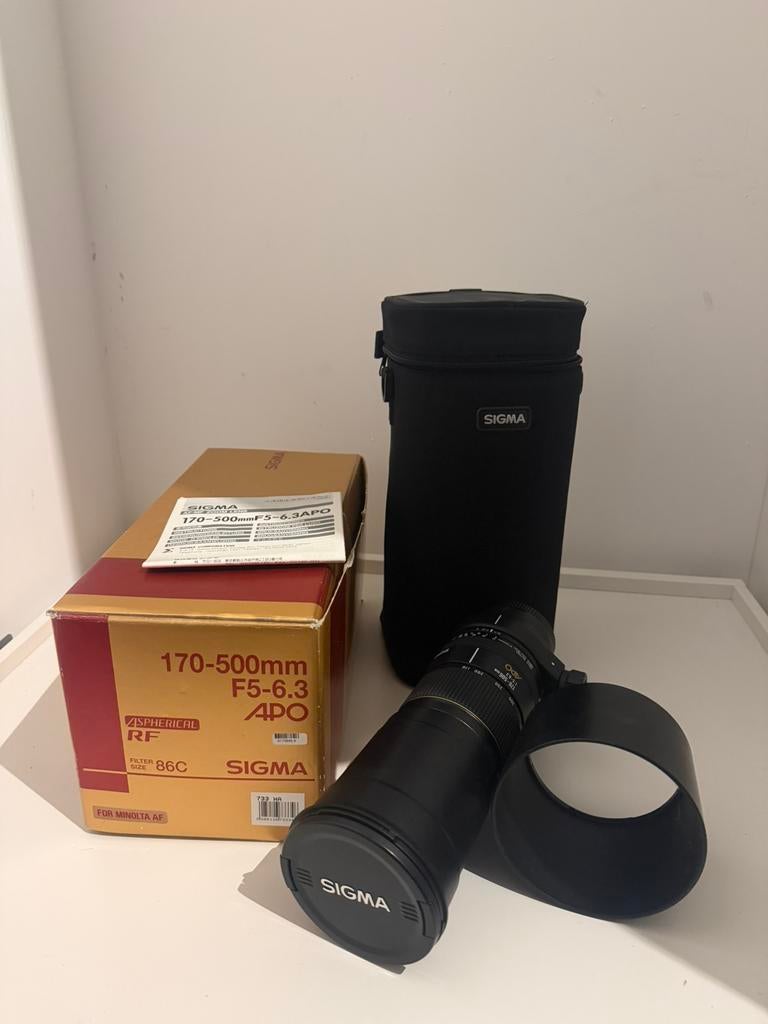 Sigma 170-500mm F5-6.3 APO lens, Audio, Tv en Foto, Fotografie | Lenzen en Objectieven, Ophalen of Verzenden, Zo goed als nieuw