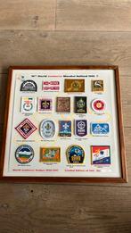 World Scout Jamboree badges 1920–1995 – ingelijst –, Verzamelen, Scouting, Ophalen of Verzenden, Zo goed als nieuw