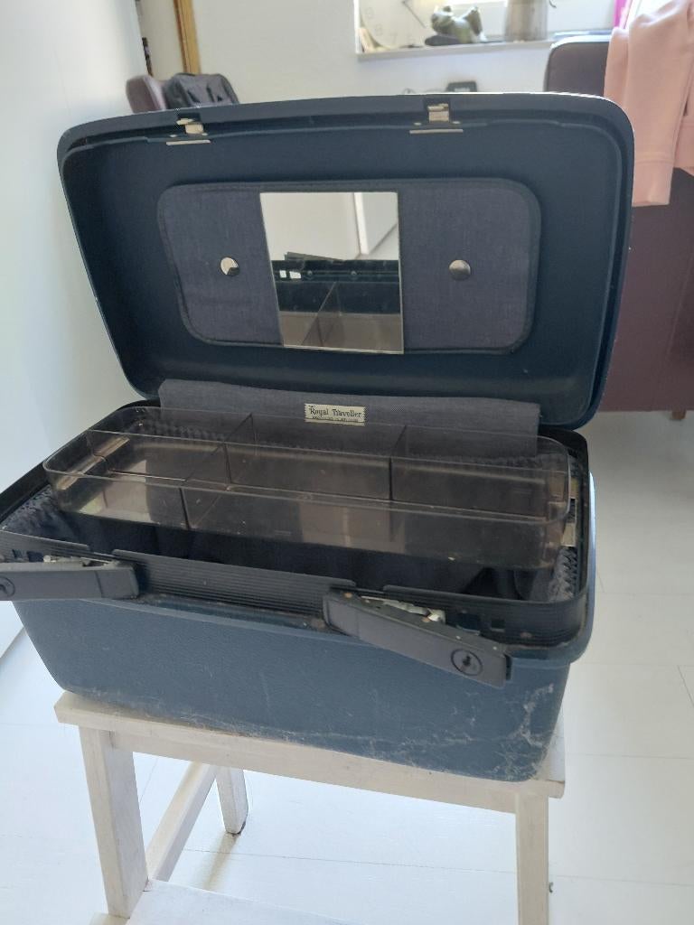 Beautycase, Ophalen, Gebruikt, Blauw, Hardcase