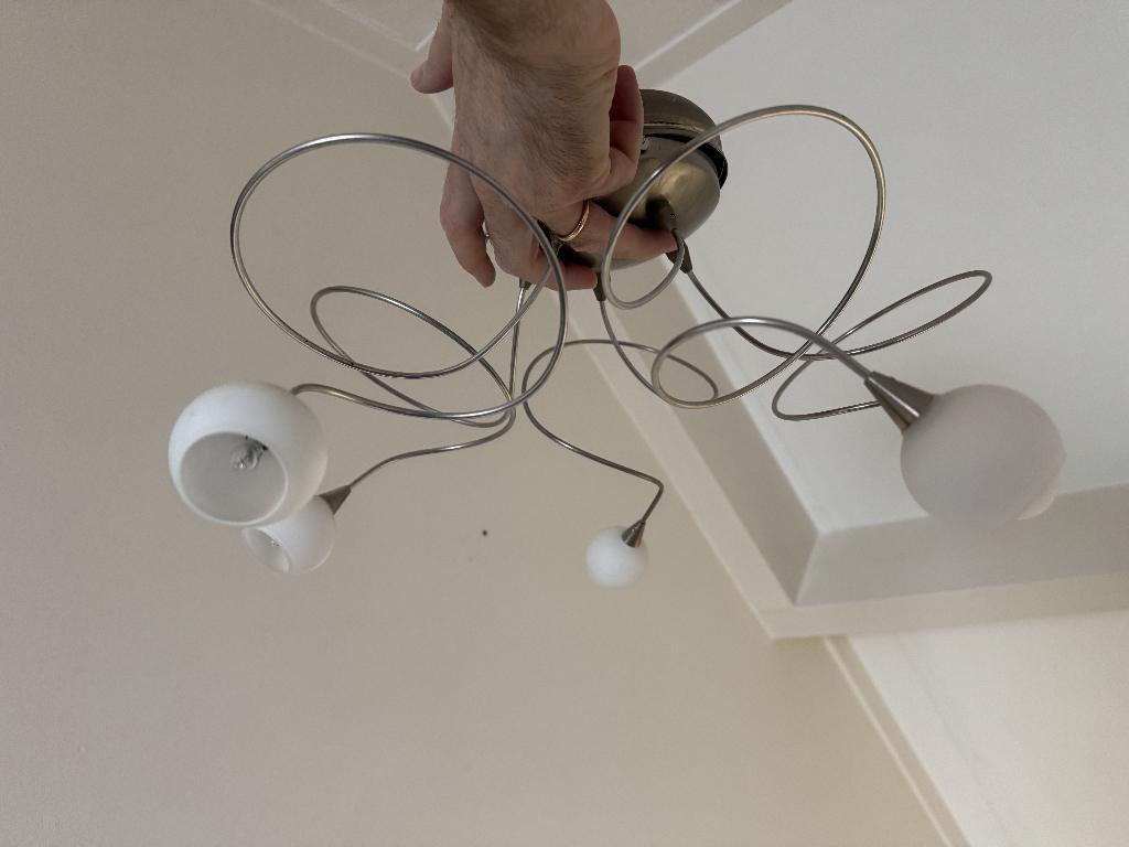 Harco Loor Bubbles plafonniere, Huis en Inrichting, Ophalen, Gebruikt, Glas, Minder dan 50 cm