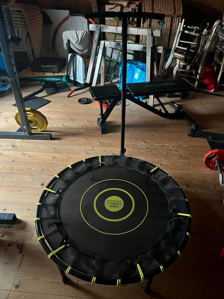 Fitnesstrampoline FIT TRAMPO500 met handgreep, Ophalen, Zo goed als nieuw