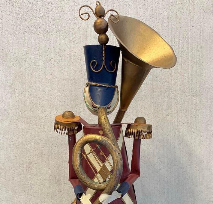 Decoratieve Muzikant Figuur - Vintage Stijl, Vintage, Gebruikt, Meerkleurig, Geen