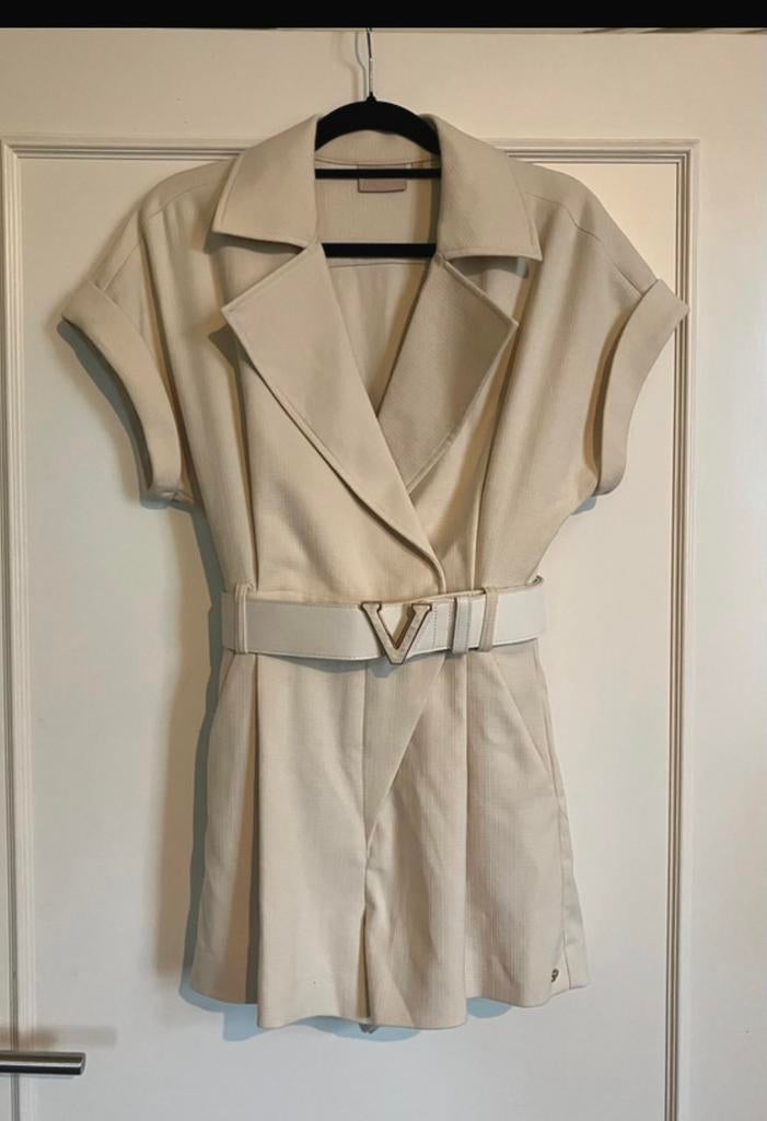 Ecru, Crème JoshV, Josh V playsuit in maat XS., Ophalen of Verzenden, Zo goed als nieuw, Maat 34 (XS) of kleiner, Beige