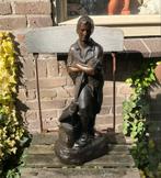 Gipsen beeld van een smid met aambeeld, Ophalen of Verzenden