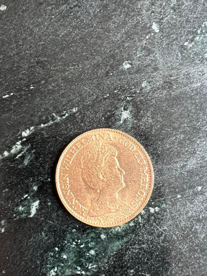 Gouden tientje 1917 Koningin Wilhelmina, Postzegels en Munten, Munten | Nederland, Losse munt, 10 gulden, Koningin Wilhelmina