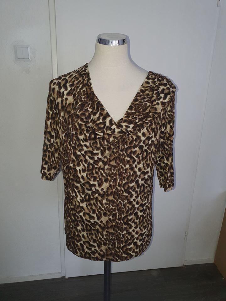 mooi bruin kleurig shirt maat XL    *v15, Kleding | Dames, T-shirts, Bruin, Maat 46/48 (XL) of groter, Ophalen of Verzenden, Zo goed als nieuw