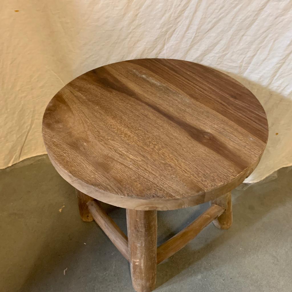 Krukje – Robuust teak - 40 cm - TTM Wonen, TTM Wonen, Meubels – (Perzische) Tapijten en Woonaccessoires, Taag 63, 2491 CS, Den Haag (Forepark)