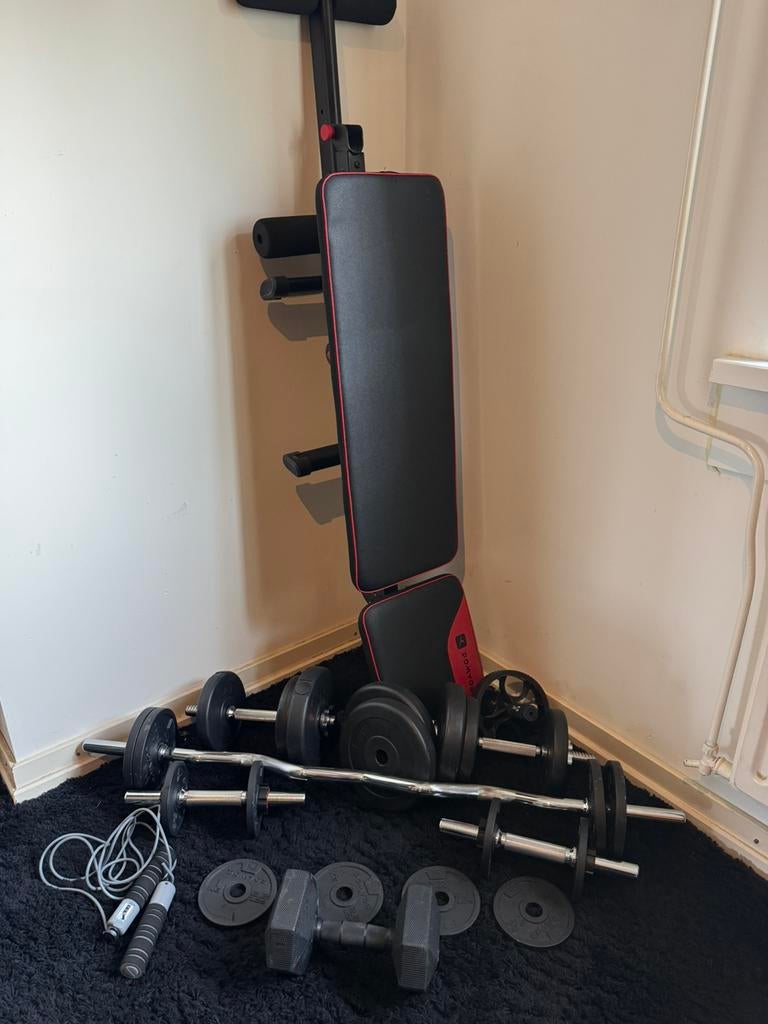 Fitness set, Ophalen, Zo goed als nieuw, Fitnessbank
