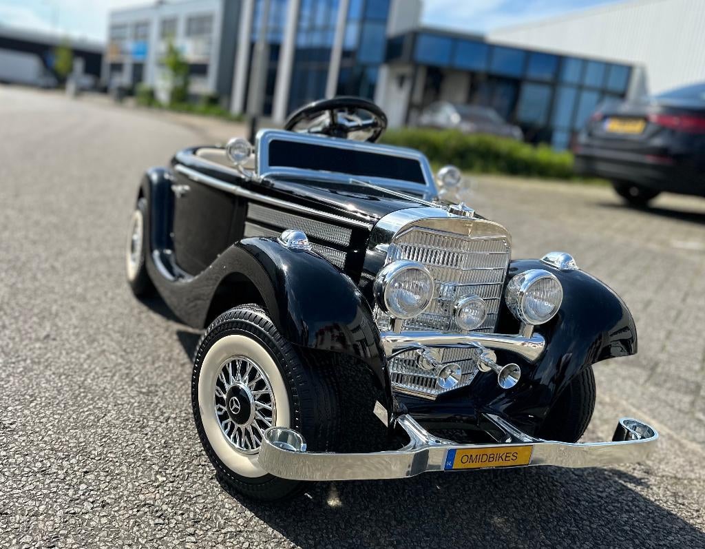 Accuvoertuigen Mercedes-Benz Typ 540K 12v metallic zwart, Bl, Ophalen of Verzenden, Nieuw