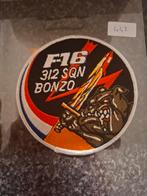 Patch F-16 312 Squadron Bonzo, Ophalen of Verzenden, Nieuw, Patch, Badge of Embleem
