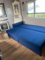 Mooie blauwe slaapbank, Blauw, Tweepersoons, Ophalen of Verzenden, Zo goed als nieuw