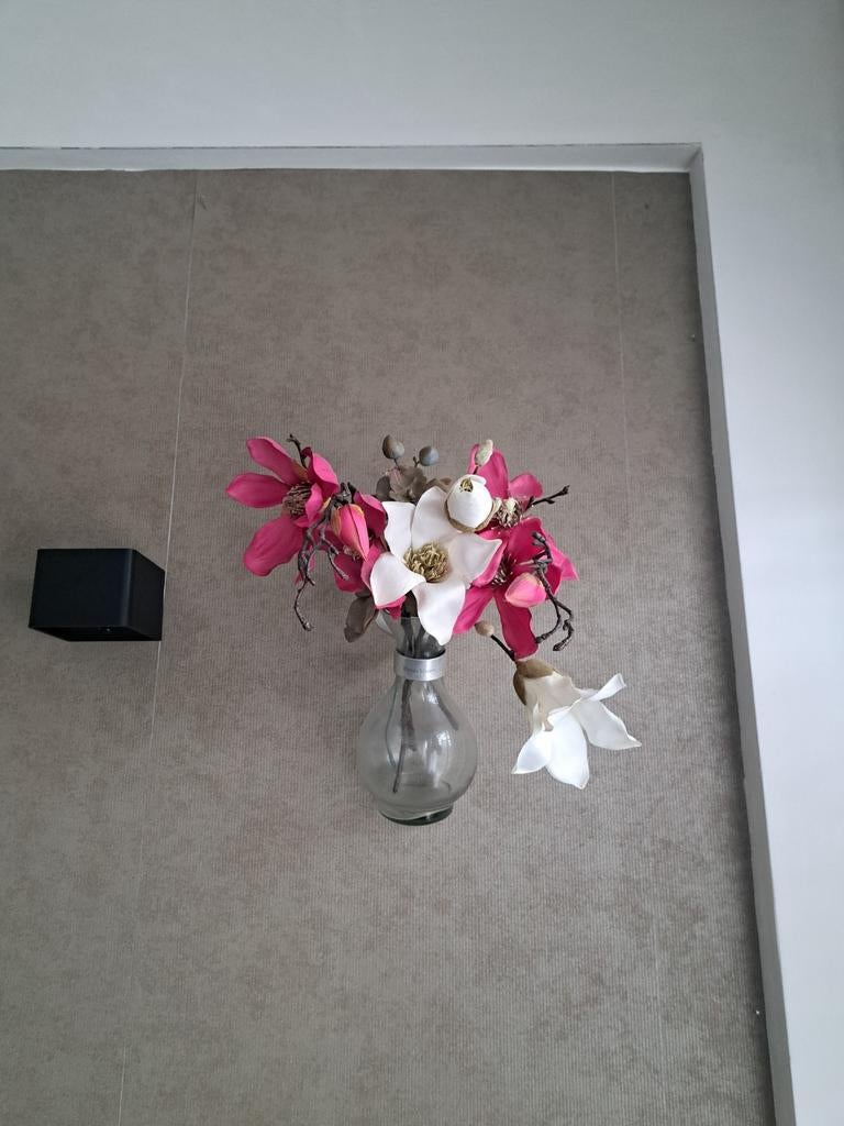 Riviera Maison Hangvaas met houder, Huis en Inrichting, Woonaccessoires | Vazen, Zo goed als nieuw, Overige kleuren, Minder dan 50 cm