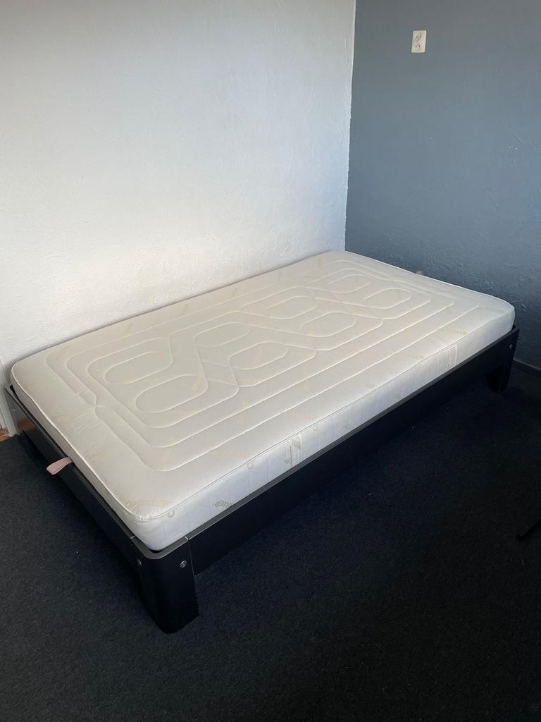 Auping Auronde bed 120x200 met spiraalbodem, Huis en Inrichting, Slaapkamer | Bedden, Ophalen, Gebruikt, Twijfelaar, 120 cm