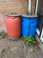 Gratis 2 regentonnen, Tuin en Terras, Regentonnen, 150 liter of meer, Ophalen, Gebruikt