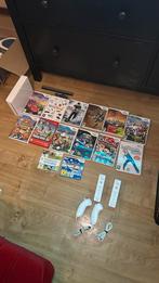 Wii met 14 spellen, Spelcomputers en Games, Spelcomputers | Nintendo Wii, Ophalen of Verzenden, Zo goed als nieuw, Met 2 controllers