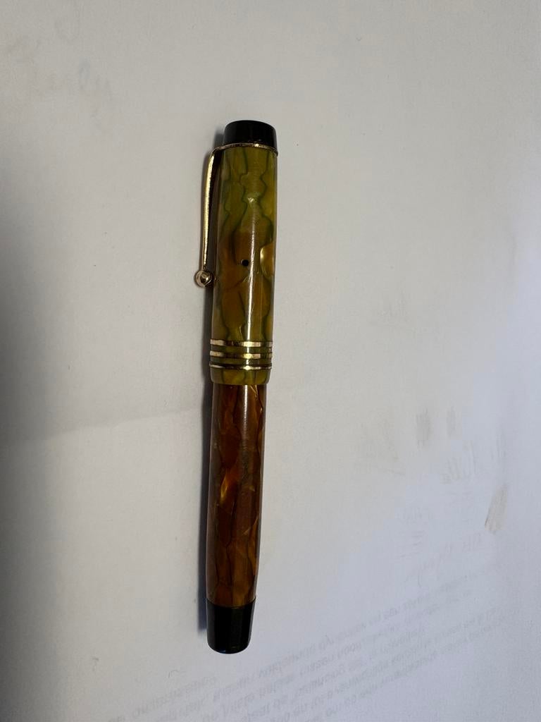 VINTAGE GERESTAUREERD Parker Duofold Jr. Vulpen (1926?), Verzamelen, Pennenverzamelingen, Ophalen of Verzenden, Gebruikt, Vulpen