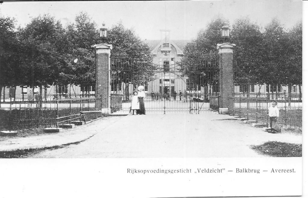 Rijksvoedingsgesticht Veldzicht Balkbrug Avereest., Ophalen of Verzenden, 1940 tot 1960, Ongelopen, Overijssel