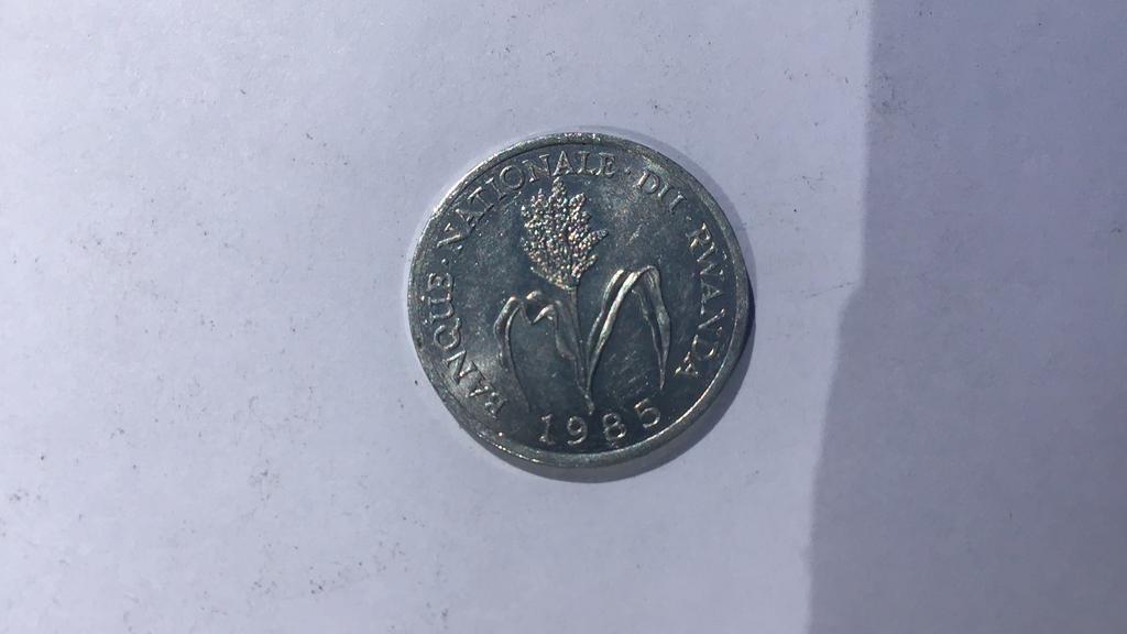 Rwanda 1 franc 1985., Ophalen of Verzenden