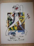 Litho Poster Herman Brood --Michael Jackson If you Follow, Verzamelen, Posters, Rechthoekig Staand, Verzenden, Zo goed als nieuw