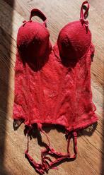 Corset met jarretels, H&M, Ophalen of Verzenden, Rood, Body of Korset