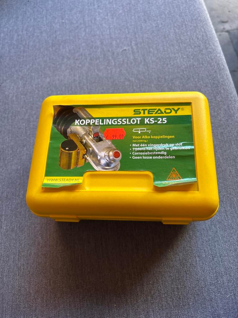 Koppelingsslot KS-25 voor Alko koppelingen, Caravans en Kamperen, Caravan accessoires, Ophalen, Zo goed als nieuw