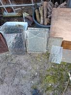 Glasplaten figuurglas glas plaatjes gekleurd, Ophalen, Gebruikt, Minder dan 80 cm, Glasplaat