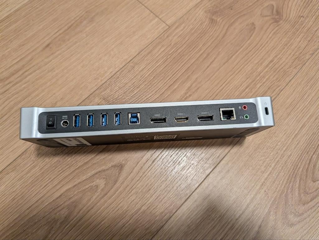 Startech USB3DOCKH2DP Docking Station, Ophalen of Verzenden, Docking station, Gebruikt, Startech