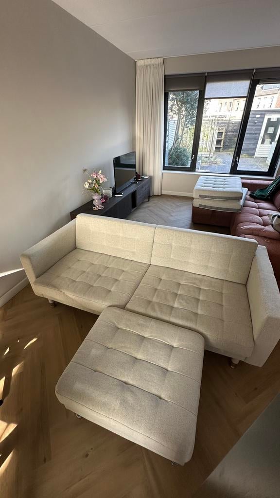 3 Zits bank IKEA LANDSKRONA + Voetenbank, Huis en Inrichting, Ophalen, Zo goed als nieuw