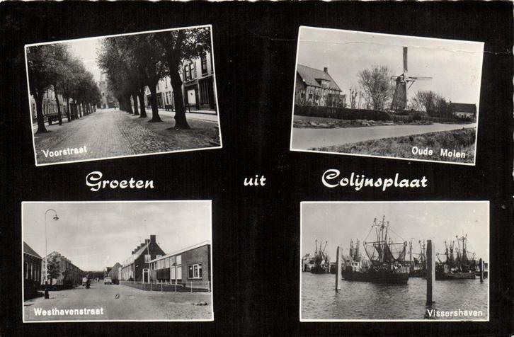 Groeten uit Colijnsplaat - 4 afb o.a. Oude Molen - ongelopen, Verzamelen, Ansichtkaarten | Nederland, Ongelopen, Noord-Brabant
