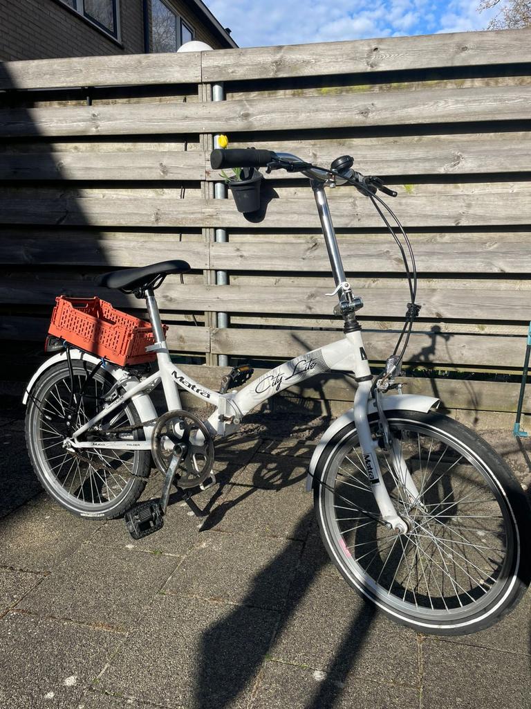 Matra City Life opvouwbare fiets - Wit, Fietsen en Brommers, Fietsen | Vouwfietsen, Overige merken, 20 inch of meer, Gebruikt