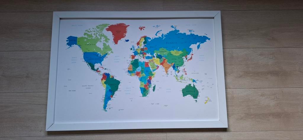Wereldkaart in lijst, Ophalen, Zo goed als nieuw