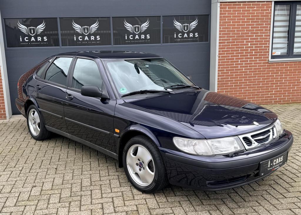 Saab 9-3 2.0t SE Youngtimer 155PK 2e eigenaar Nette staat, Auto's, Saab, Gebruikt, Huisgarantie, 4 cilinders, Blauw
