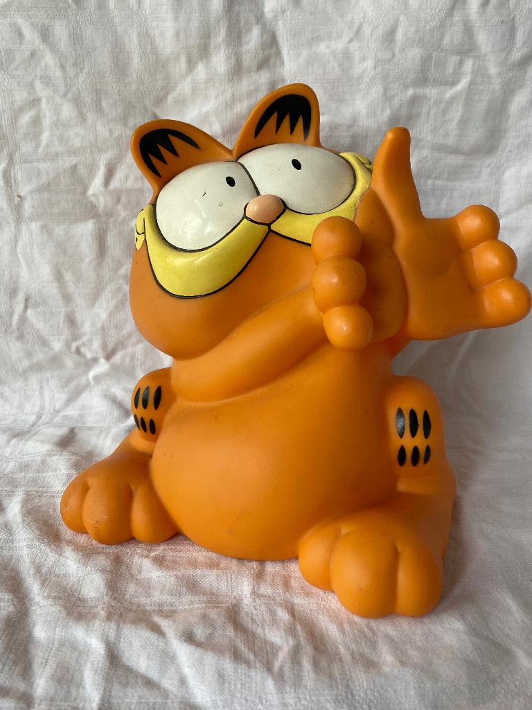 Garfield telefoonhouder, Verzamelen, Stripfiguren, Gebruikt, Beeldje of Figuurtje, Onbekend, Garfield
