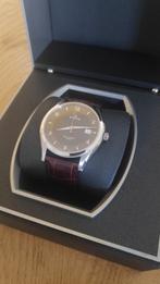 EDOX WRC Classic date heren horloge, Leer, Staal, Polshorloge, Nieuw