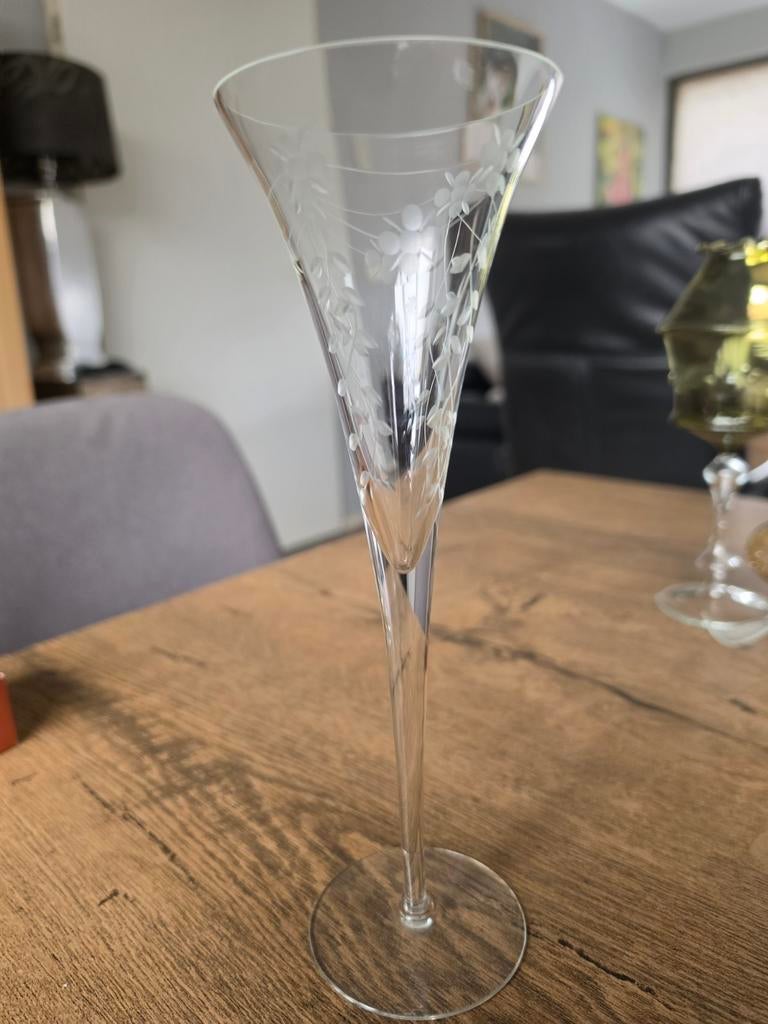 Princess House Heritage, Fluted Champagneglazen en Boheems g, Ophalen, Zo goed als nieuw, Overige typen