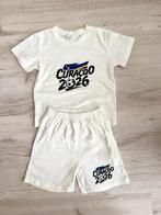 WK Curaçao voetbal pakje wit Curacao set shirt + short 122, Kinderen en Baby's, Kinderkleding | Maat 122, Ophalen of Verzenden