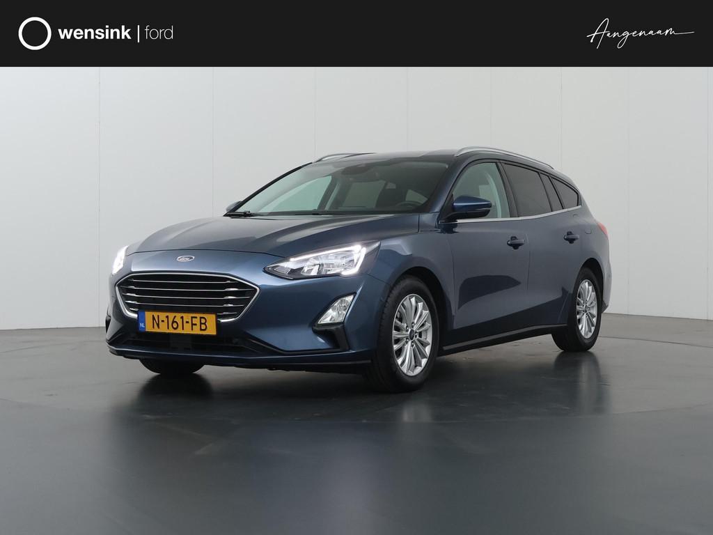 Ford Focus Wagon 1.0 EcoBoost Hybrid Titanium X Business | A, Auto's, Gebruikt, Blauw, Origineel Nederlands, 66 €/maand