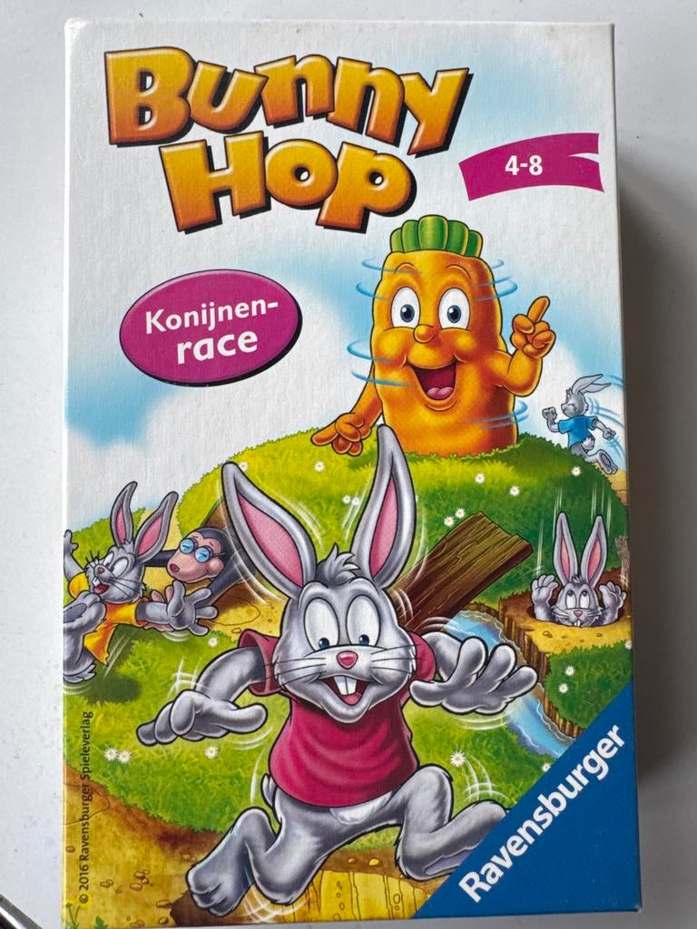 Bunny Hop Konijnenrace bordspel, Drie of vier spelers, Ophalen of Verzenden, Gebruikt