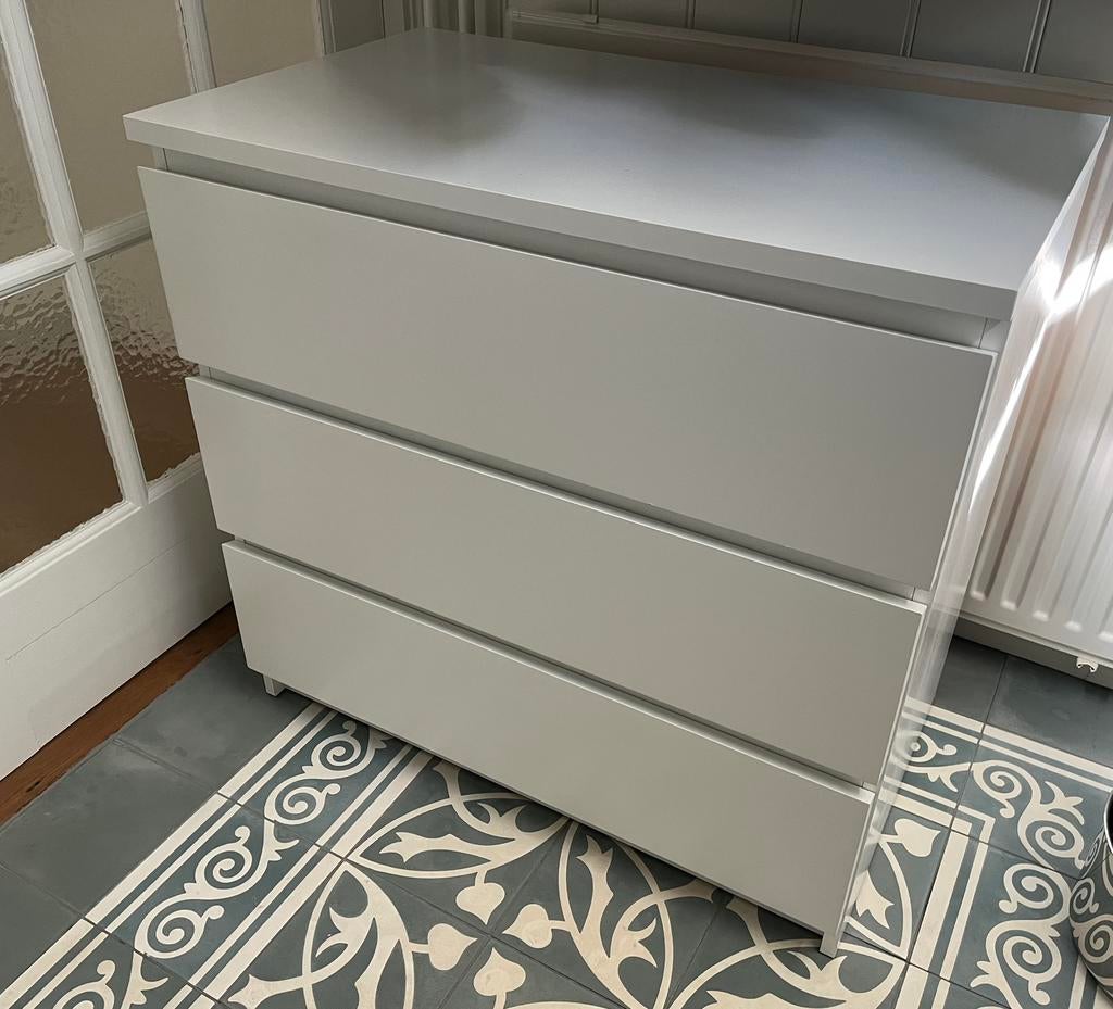 Ikea malm ladekast, 3 of 4 laden, Ophalen, Gebruikt