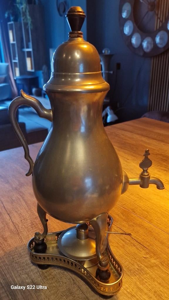 Antieke Tinnen Kraantjespot KMD Daalderop Tiel, Antiek en Kunst, Ophalen of Verzenden