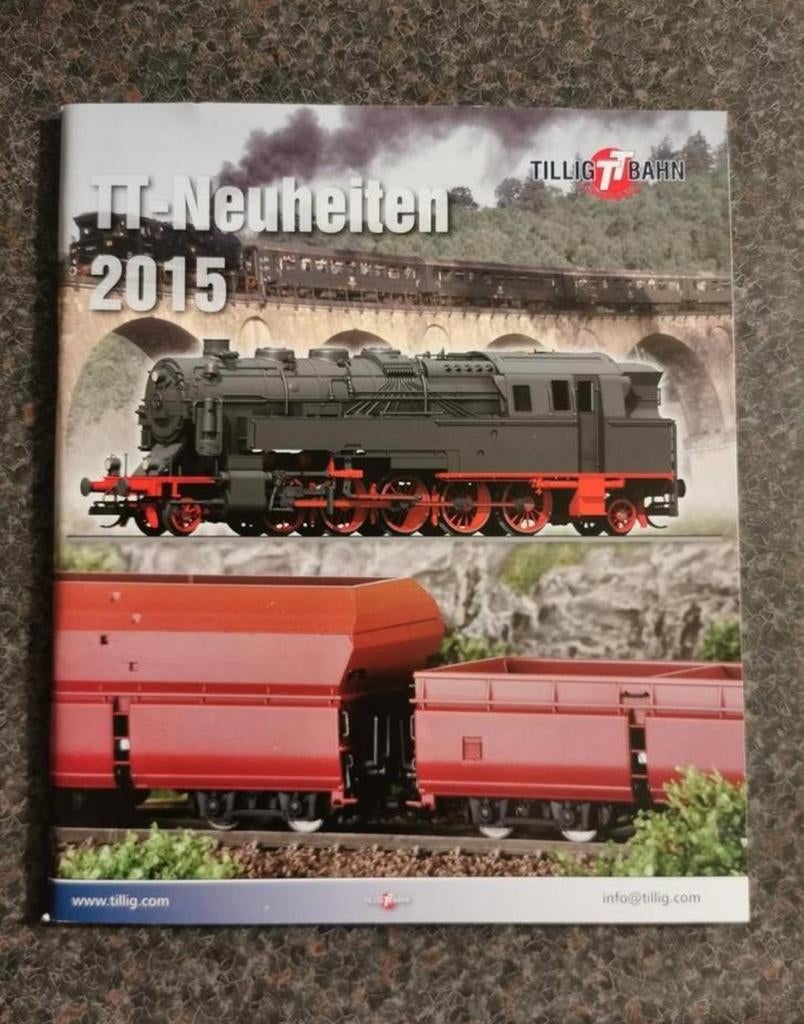 Catalogus van Tillig Bahn TT-Neuheiten uit 2015., Overige merken, Gelijkstroom of Wisselstroom, Zo goed als nieuw, Analoog