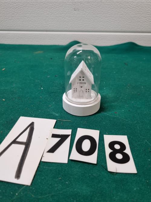 kerst huisje in stolp met verlichting [a708], Diversen, Kerst, Ophalen of Verzenden, 'T Olde Gre-j, Info@toldegrej.nl, Endepoelstraat 20f Didam