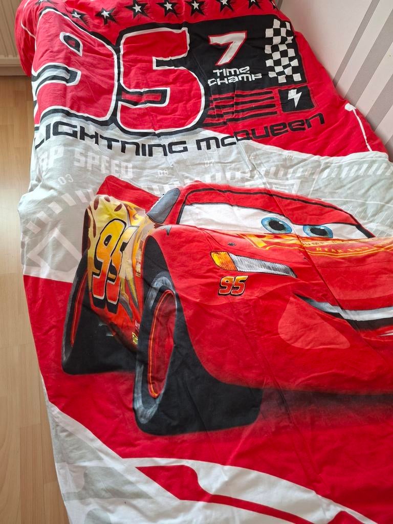 Cars Lightning McQueen dekbedovertrek met kussensloop, Ophalen, Gebruikt, Dekbedovertrek, Jongetje