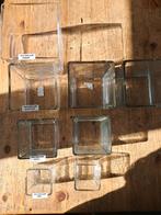 Glazen bakken vierkant, Ophalen, Overige materialen, Minder dan 25 cm