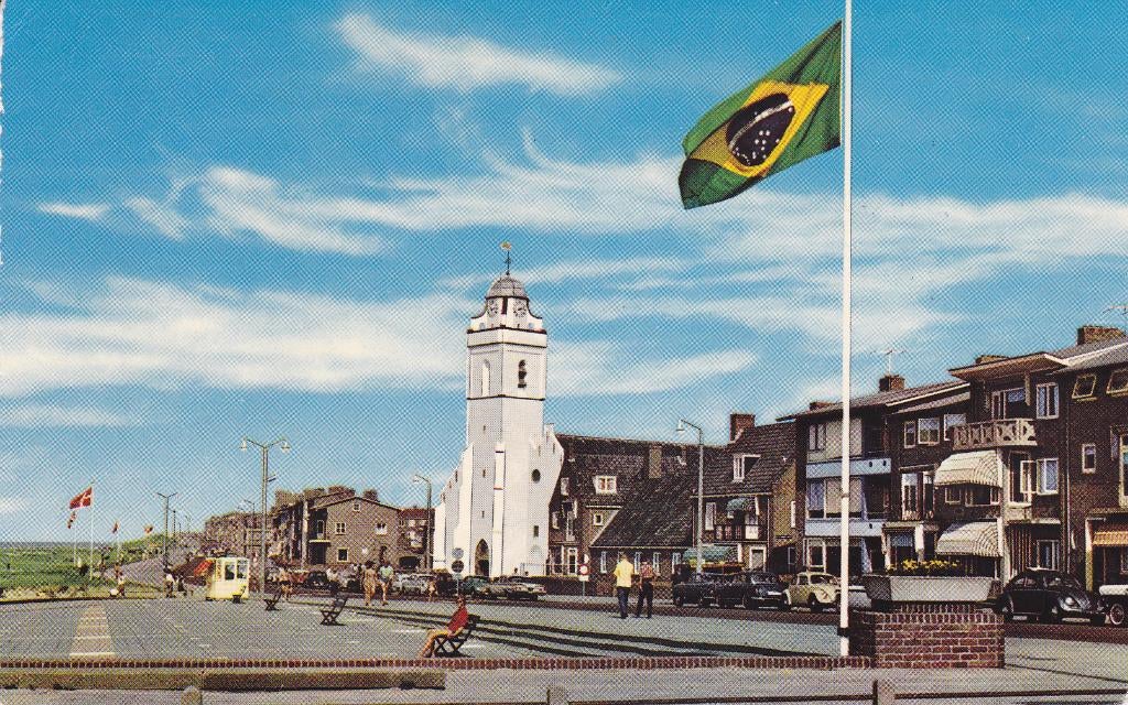 Katwijk aan Zee. Oude Kerk. (1962), Ophalen of Verzenden, 1940 tot 1960, Gelopen, Zuid-Holland
