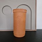 Vintage Terracotta Wijnkoeler / Wijnfleshouder met Druiven, Gebruikt, Overige kleuren, Aardewerk of Porselein, Ophalen of Verzenden