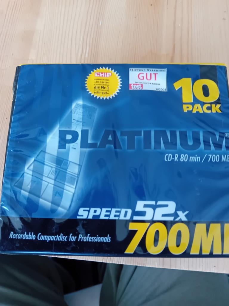 Platinum CD-R 80 min / 700 MB 10 pack, Ophalen of Verzenden, Nieuw